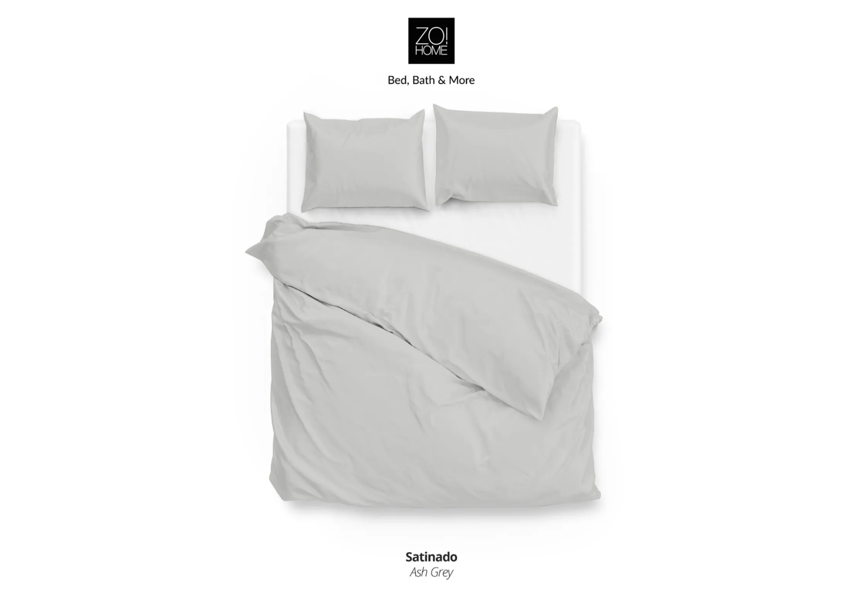 Zo!Home Satinado Bettwäsche Silber Grau