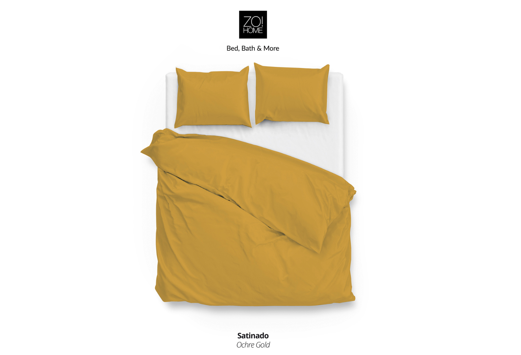 Zo!Home Satinado Bettwäsche Ocker Gold