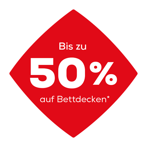 Bis zu 50% Rabatt auf Bettdecken