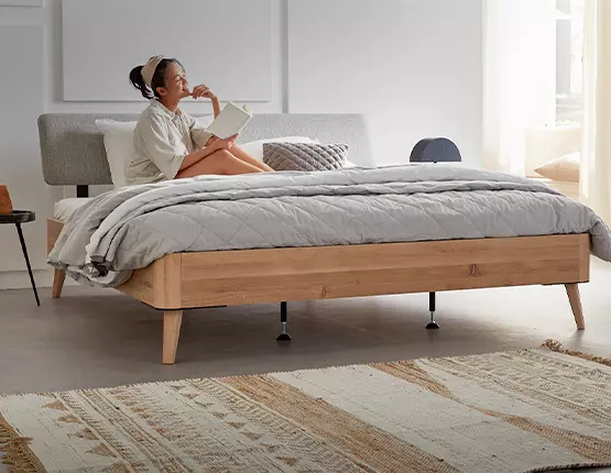 Bettgestelle 180x200 Eichenholz