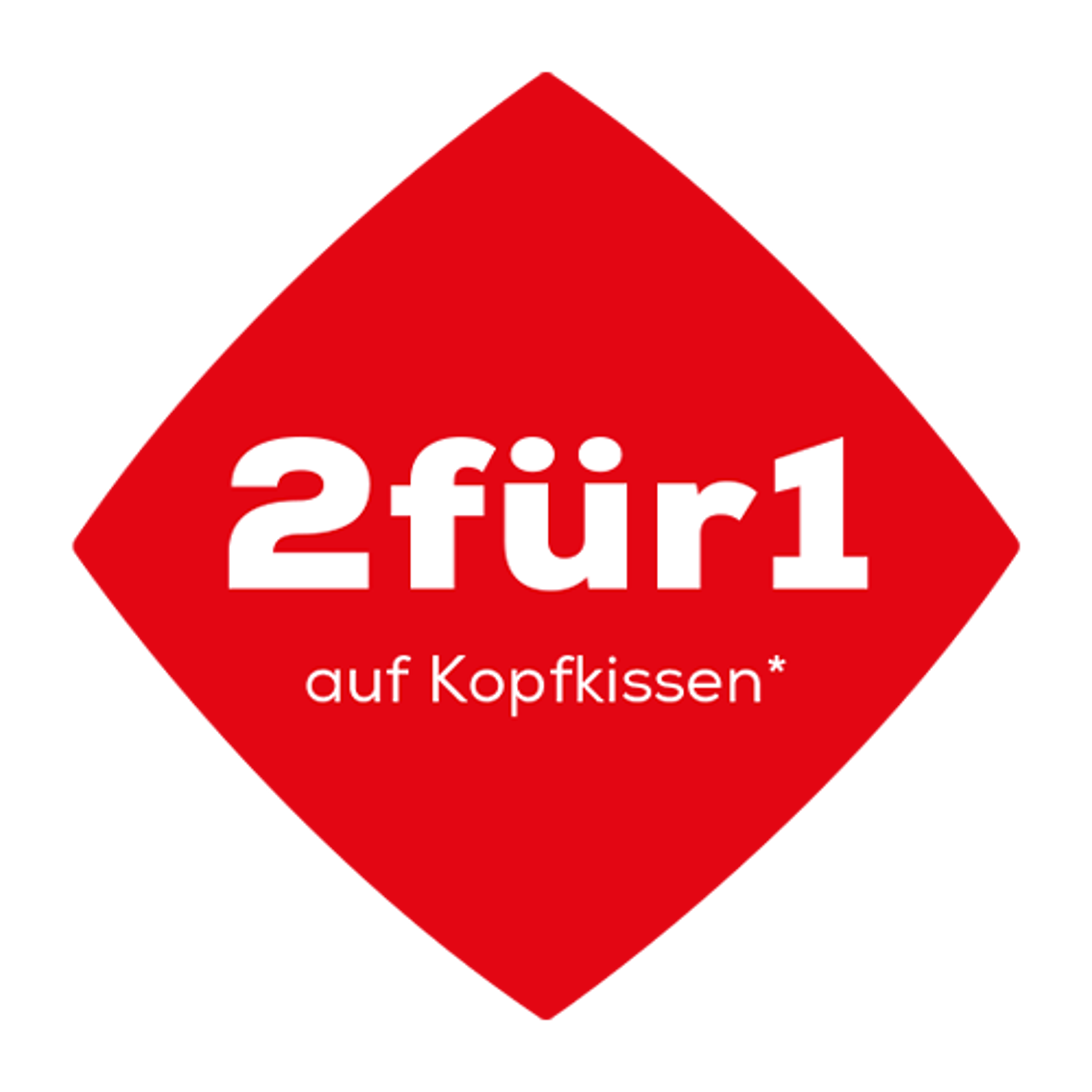 2 für 1 auf Kopfkissen