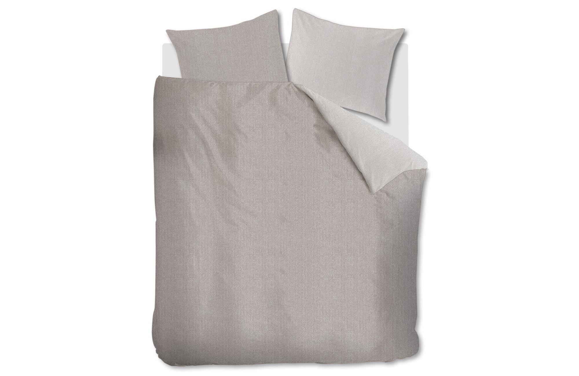 Riviera Maison Chevron Weave Bettwäsche Sandfarben